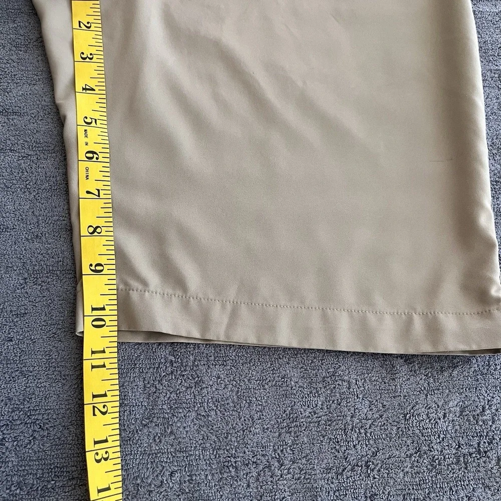 Adidas Golf Shorts Mens Tan Climalite Flat Front Athletic Size 32‎